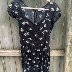 Floral button down dress